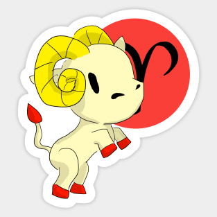 aries bean Sticker